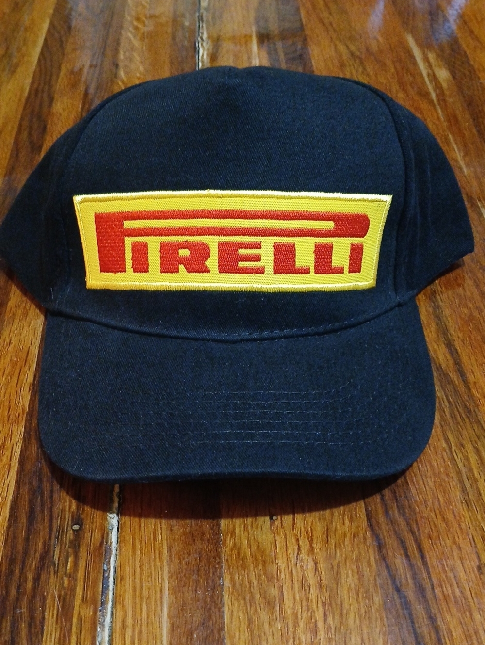 Pirelli Black Cap with Red & Yellow Patch